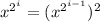 x^{2^i}=(x^{2^{i-1}})^2